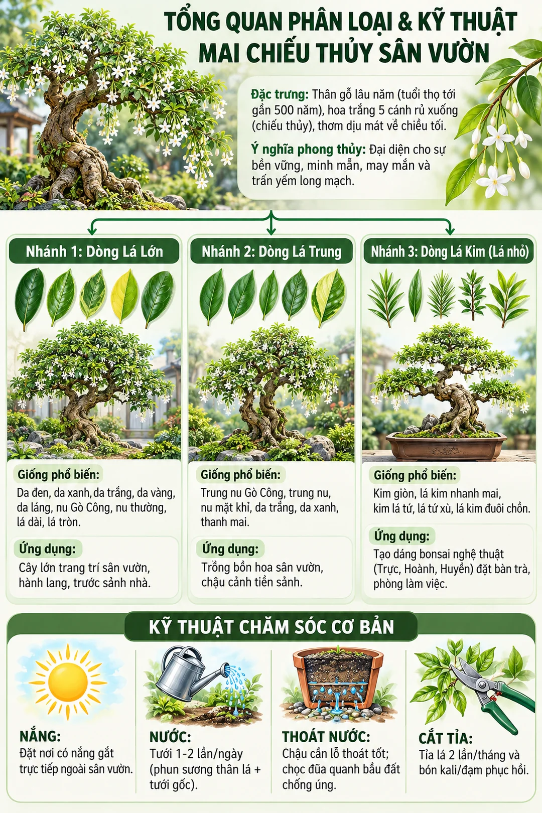 cây mai chiếu thủy sân vườn