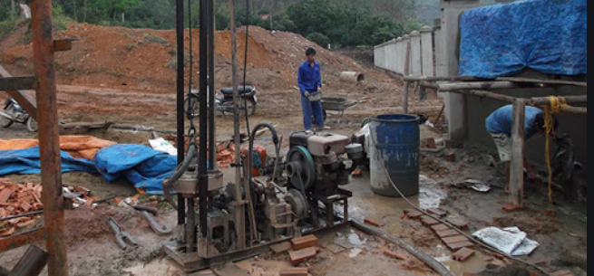 Khoan giếng nước tại Thanh Phú
